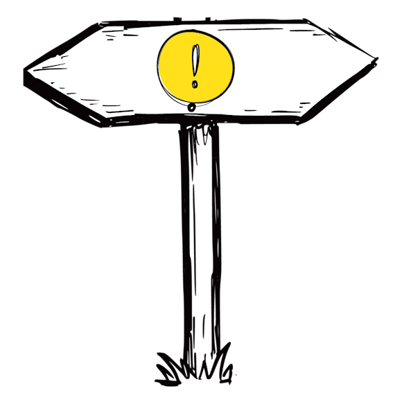 sign roadblock